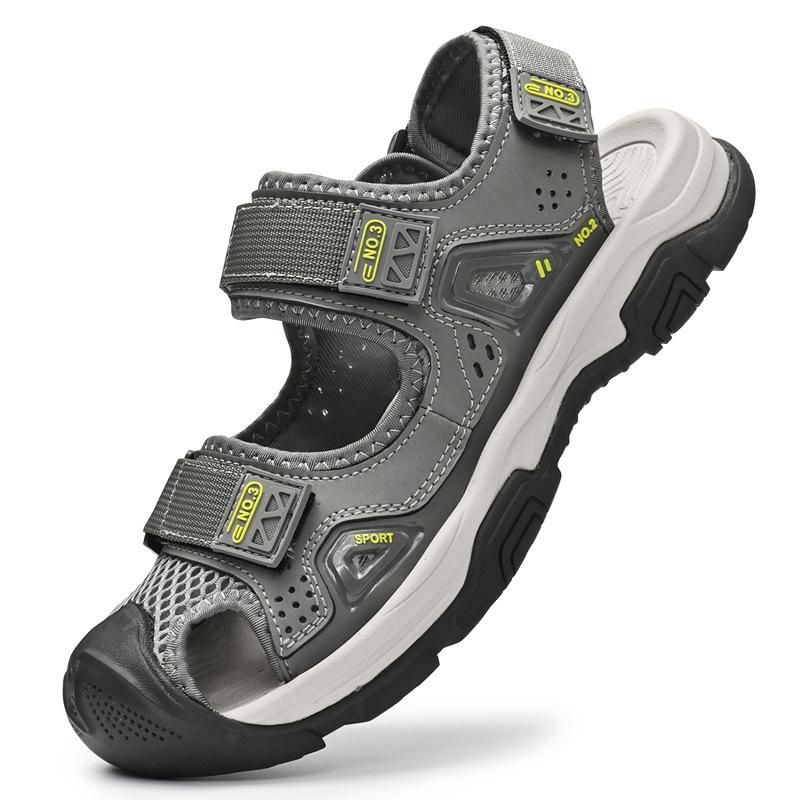 Sandals men's summer fashion outdoor going out Baotou quick-drying beach shoes non-slip breathable wear-resistant couple cool slippers