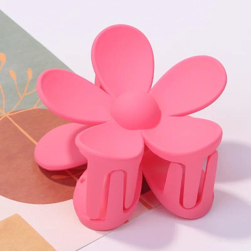 3.5cm 7cm Korea Flower Shape Hair Claw Clips Women Girls Ponytail Hairpin Barrette Headwear Accessories