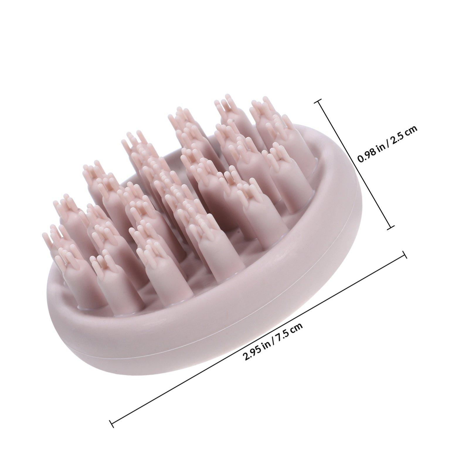Hair Scrubber For Washing Hair Scalp Exfoliator Shampoo Massager Brush To Remove Dandruff Dead Skin Scalp Massage Tool хаки