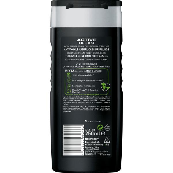 Nivea Men Active Clean Shower Gel 250ml