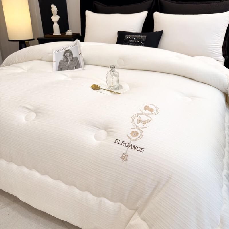 PAUI DAVID All-Season Soft Embroidered Quilt