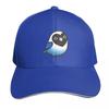 Chubby Blackmasked Cobalt Lovebird Baseball Cap Quick Dry PerforUnisexce Cotton Twill Breathable Contrast Two Tone Brim