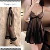 Sexy Lace Camisole Nightdress Set: Enhances Bust, See-Through Lingerie for Women