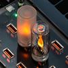 5V USB Led Flash Candles Light Bulb Car Interior Decoration Light Car Ambient Lamp Night Light for Holiday Home Car Decoration