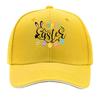 Happy Easter  Ears Colorful Easter Eggs Design Sandwich Baseball Cap Sun Cap Outdoor Workouts Hat