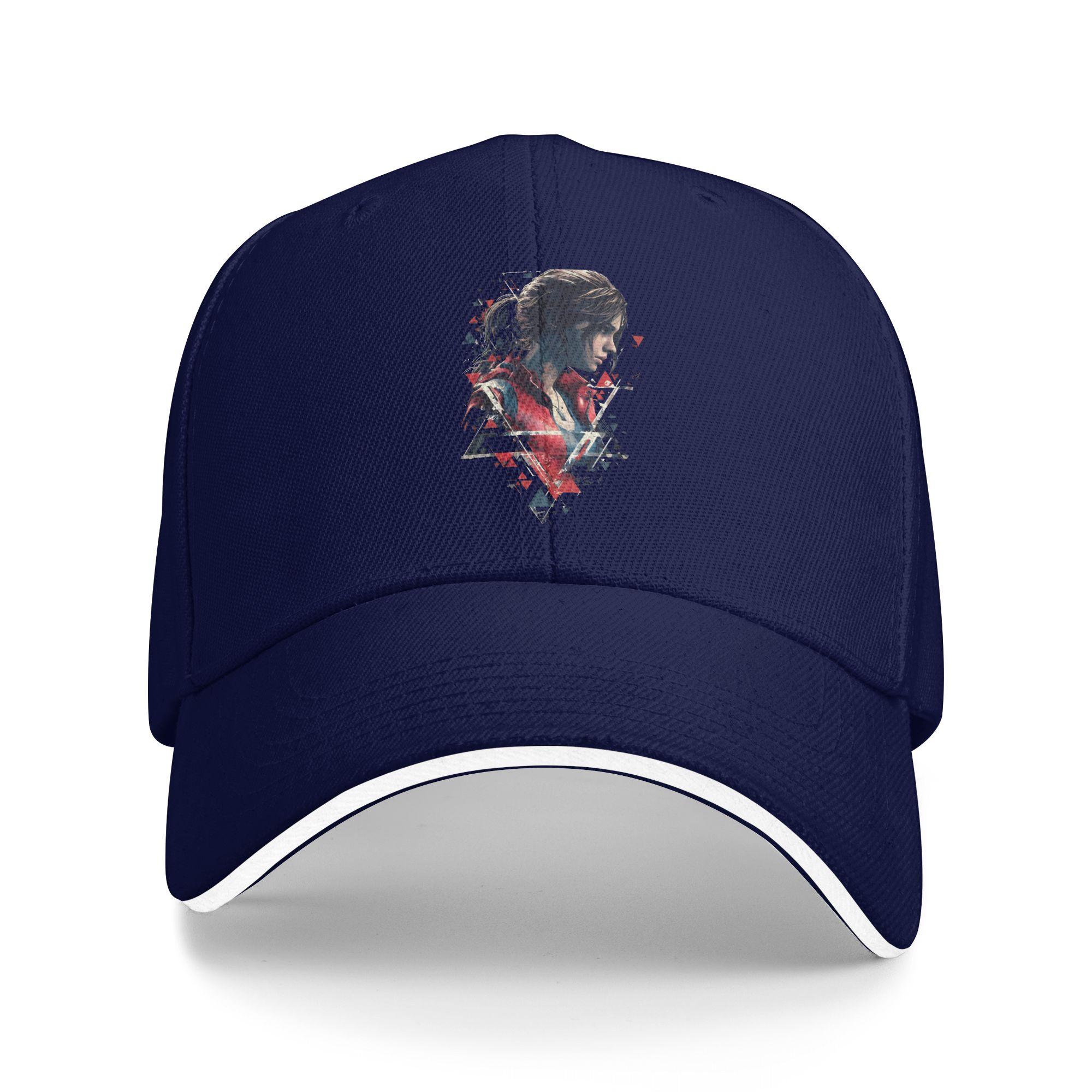 

Residents Evils Claire Redfield Fanart Motorcycle Biker Survivor Zombie Sun Baseball Cap Spring Retro Trucker Hat Baseball Caps As Picture темно-синього кольору