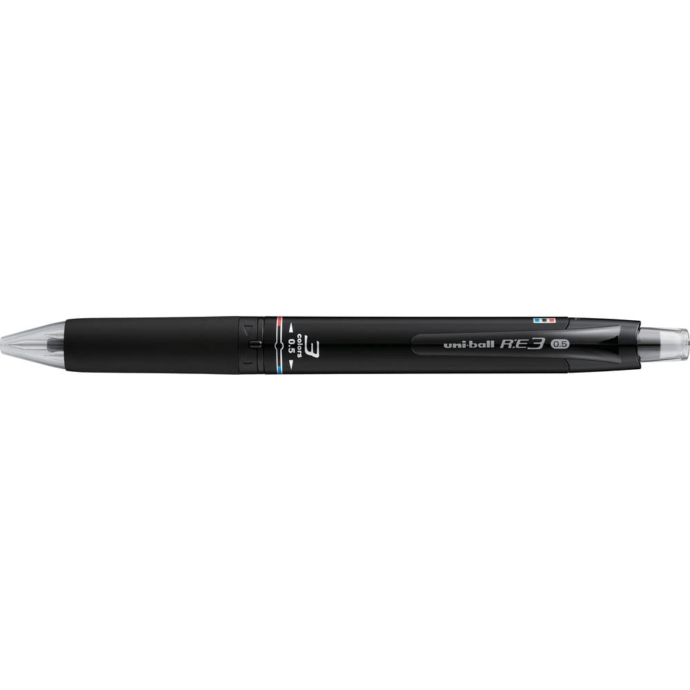 

Mitsubishi Pencil Erasable 3 Color Ballpoint Pen Uniball RE3 Black Black 0.5 URE350005.24 [Shaft Color]