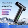 High-Speed Handheld Mini Fan: 29-Speed Brushless Motor, Portable Aluminum Alloy Turbine