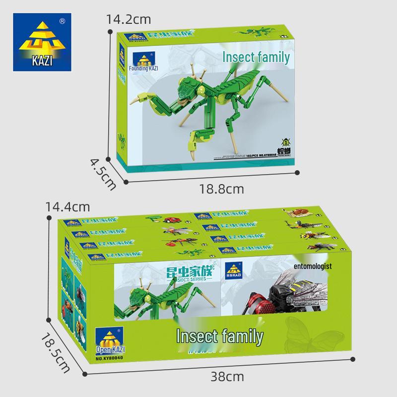 Insect Building Block Model: Mantis - Educational Toy for Kids