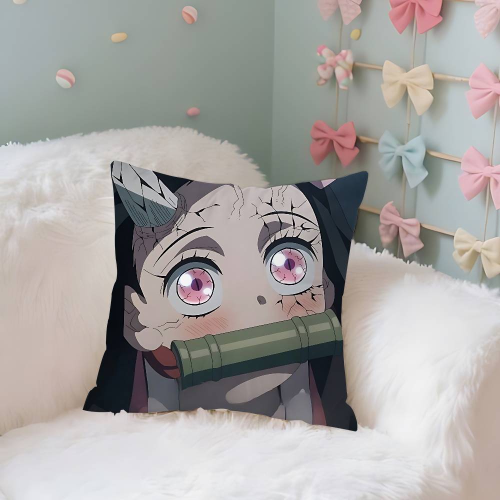 

CoolBBadtzMMaru Case Plush Fabric Soft Pillowcase Double Sided Print Cushion Cover Household Gifts 40X40cm