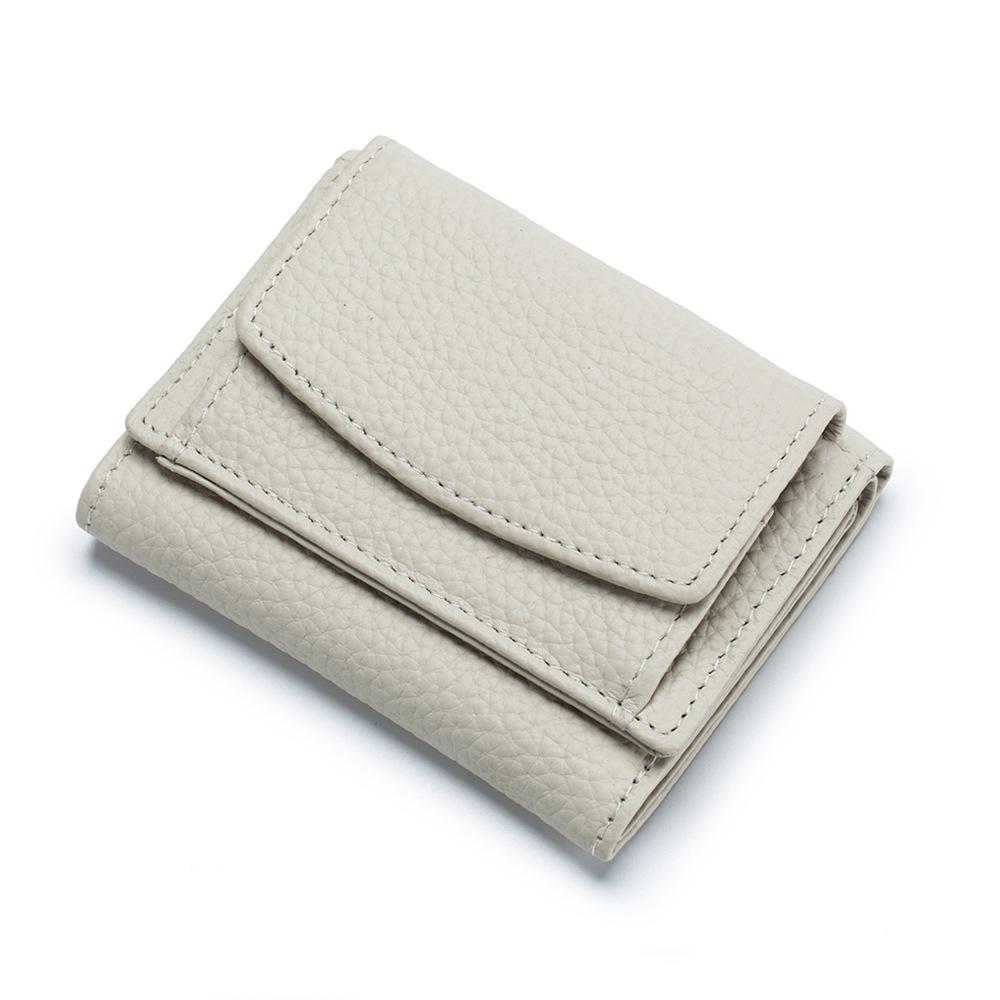 RFID Blocking Japanese Cowhide Women's Ultra-Thin Mini Wallet