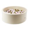 Dry Pool 110X40 Beige With 500 Balls: Pearl, Light Pink, Old Gold