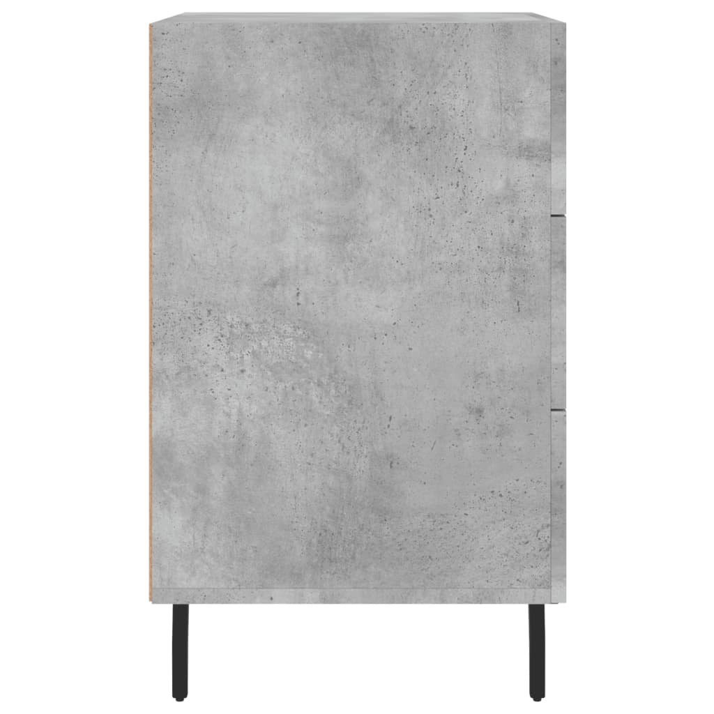 Nightstand, Concrete Gray, 40X40X66 Cm