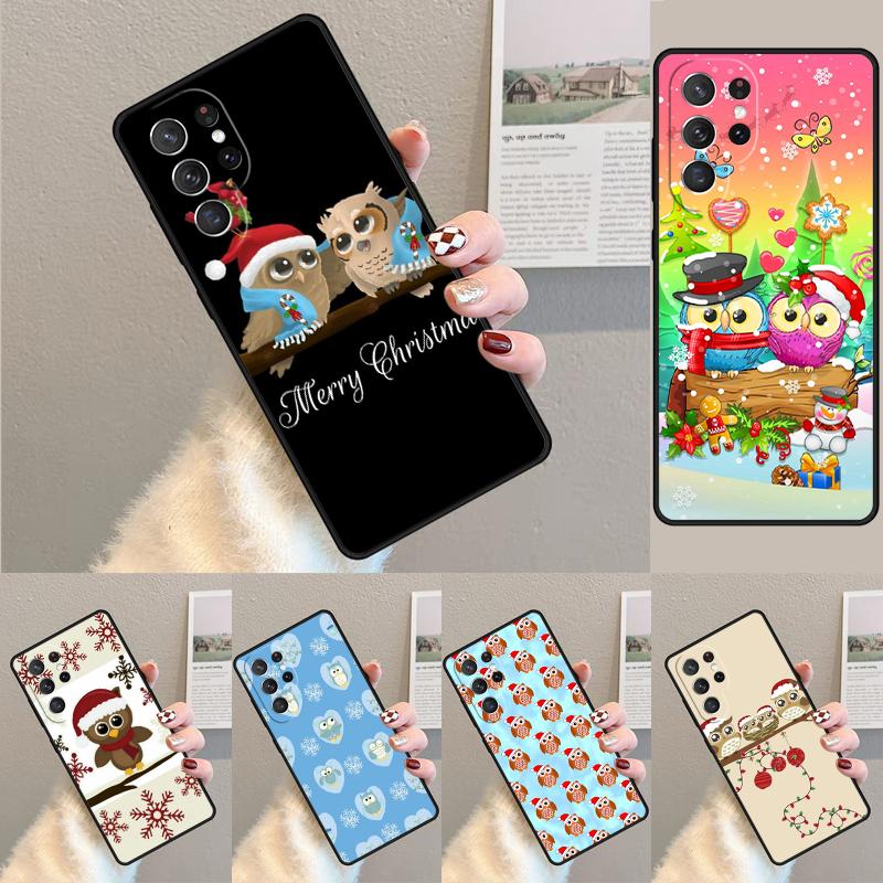 Christmas Owl Phone Case for Samsung Galaxy Note 10 Pro S26 Ultra S23 S24 FE S25 S21 S22 PLUS Shockproof Cove