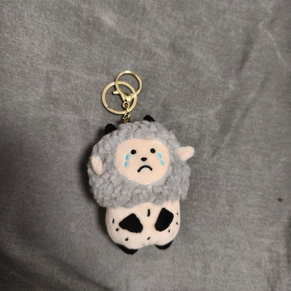 Cartoon Tears Sheep Doll Keychain Bag Charm Sheep Doll Bag Pendant  Children Gift