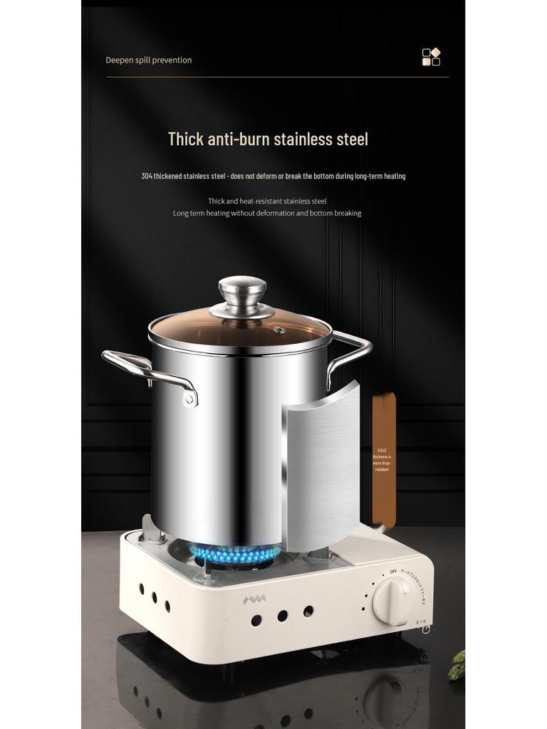 Mini Multifunctional 304 Stainless Steel Frying Pan with Filter for Induction Cookers