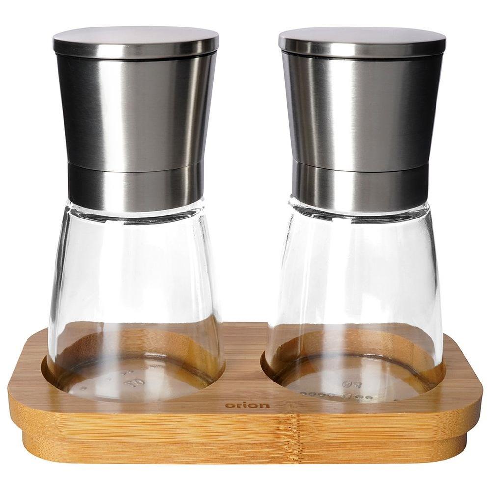 2x Pepermolen Zoutmolen Kruidenmolen Set Kruidenmolens Kruidenmolen