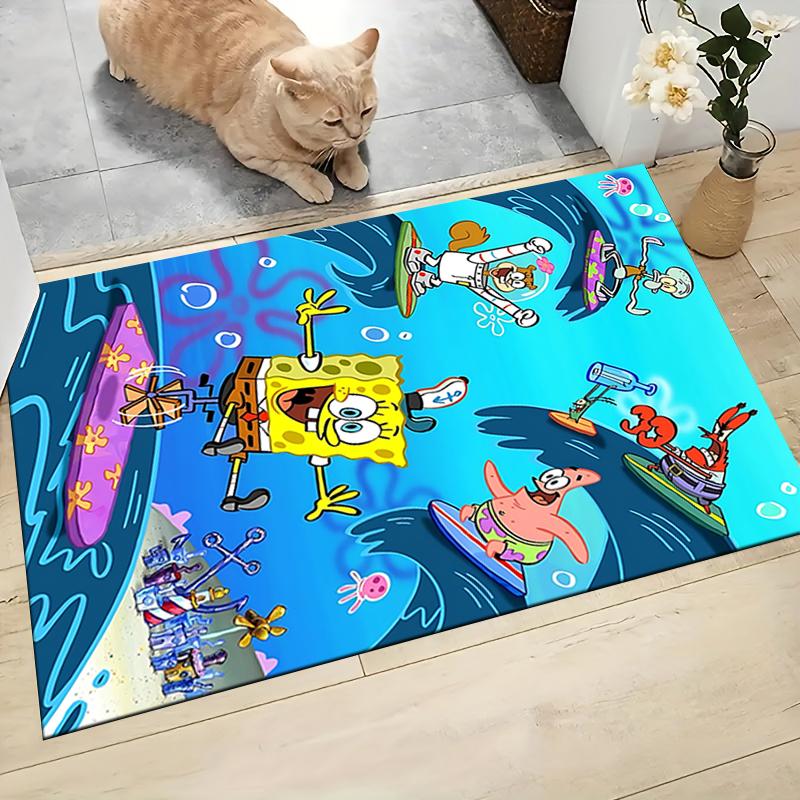 Spongebob Friends Carpet Rug Soft Washable Antislip Home Living Room Sofa Mats Personalized Christmas Rug