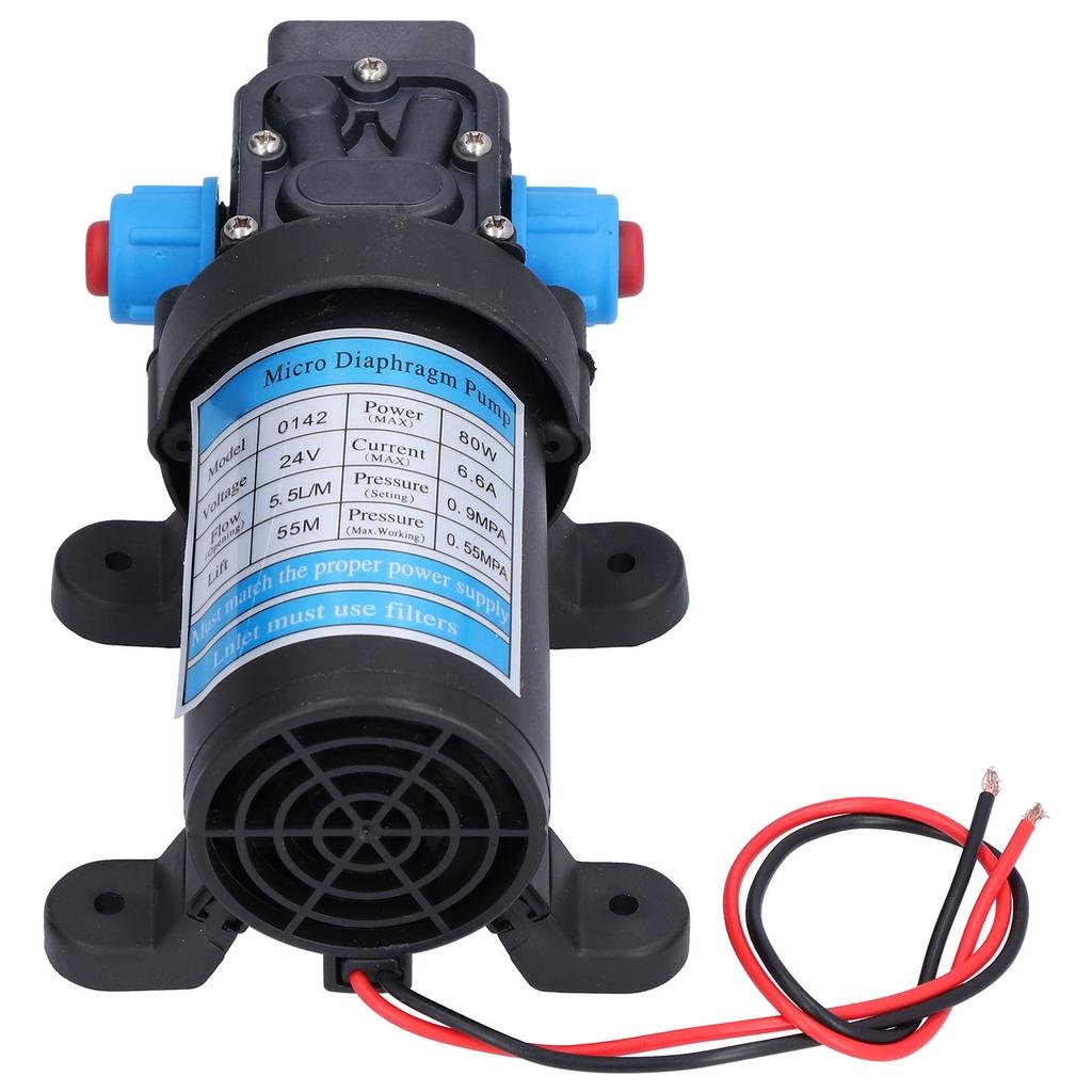 Micro Diaphragm Pump Electric High Pressure DC SelfSuction Boost Car Washing Cleaning 6Lmin(24V(