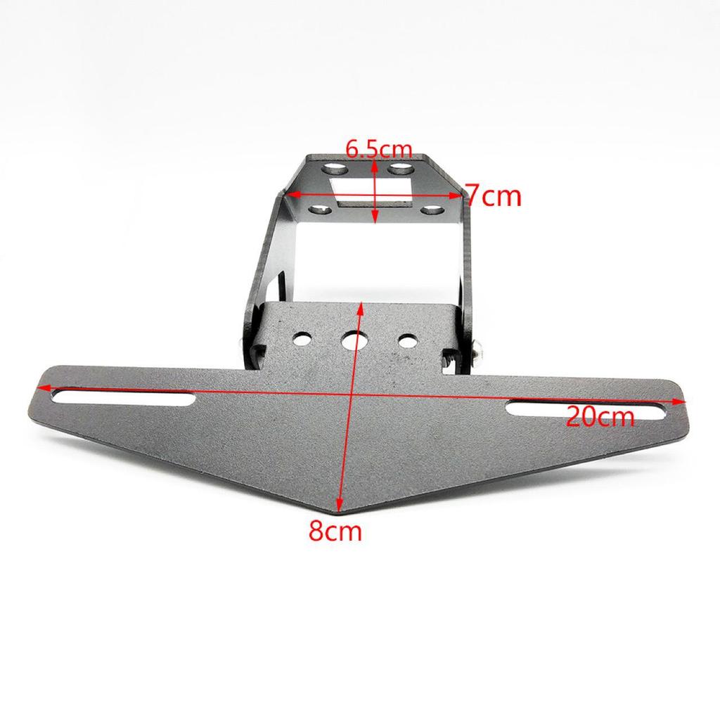 Foldable Rear License Plate Holder with Light for NINJA250 Z900 Motorcycles