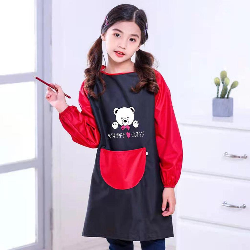 Children's Waterproof Long Sleeve Art Smock with Logo