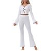 European and American Fashion High-end Long-sleeved Trousers, Exquisite Pajama Sets, Knitted and Comfortable Loungewear
