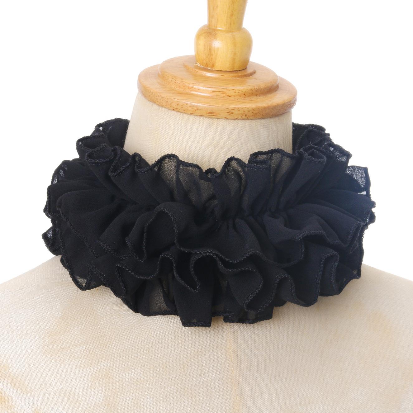 

Многослойный сетчатый пышный воротник из тюля, шарф, дворцовый жабо, декоративный фальшивый воротник-ожерелье, реквизит для костюма клоуна для косплея