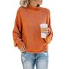 New Autumn and Winter Knitted Sweater with Thick Thread and High Neck Pullover for Women