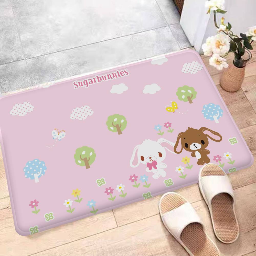 Japanese S-Sugarbunnies Room Mats Cheaper Anti-slip Modern Living Room Balcony Printed Welcome Rug