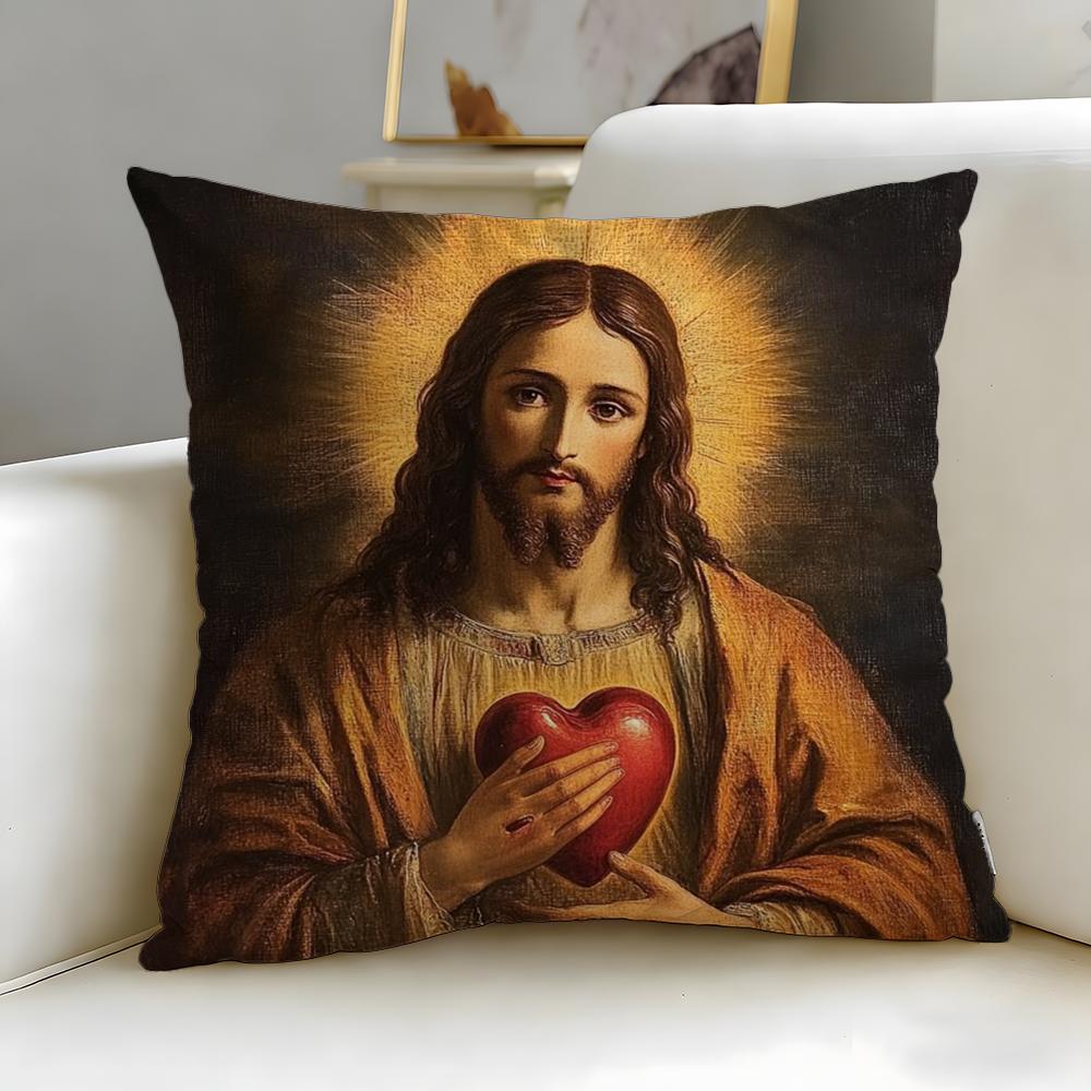 art theme Sacred Aesthetic Art Cushion Cover Soft & Easy-Wash Pillow Case – Versatile for Couch, Bed, Travel and Office