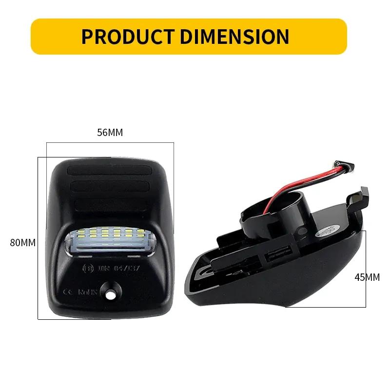 2pcs LED Car License Plate Lights Lamp Assembly Replacement For Toyota Tacoma 2005-2015 Tundra 2000-2013 Auto Parts Accessories
