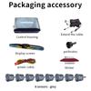 Voice Prompt 8-Probe Parking Sensor System 22mm 12V Reversing Radar Source Factory Car Parking Assistance Device