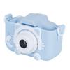 Children Camera 40MP Cartoon Cat Photograph Camera with Puzzle Games Birthday GiftsBlue