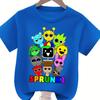 Sprunki Kids Tshirt Fashion Cartoon Figure Boys Girls Clothes Summer Round Neck Short Sleeve Tshirt Sprunki Childrens Clothing
