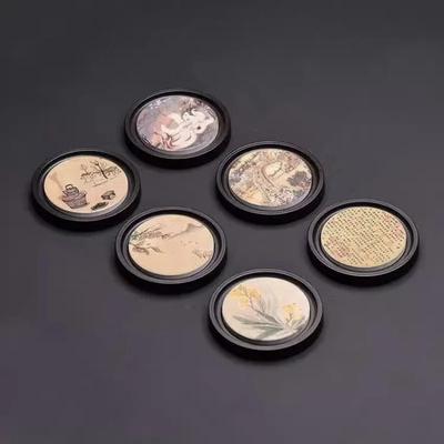 New Chinese Style Bakelite Absorbent Coaster Kung Fu Tea Ceremony Accessories Household Insulation Pad Storage Tea Cup Holder