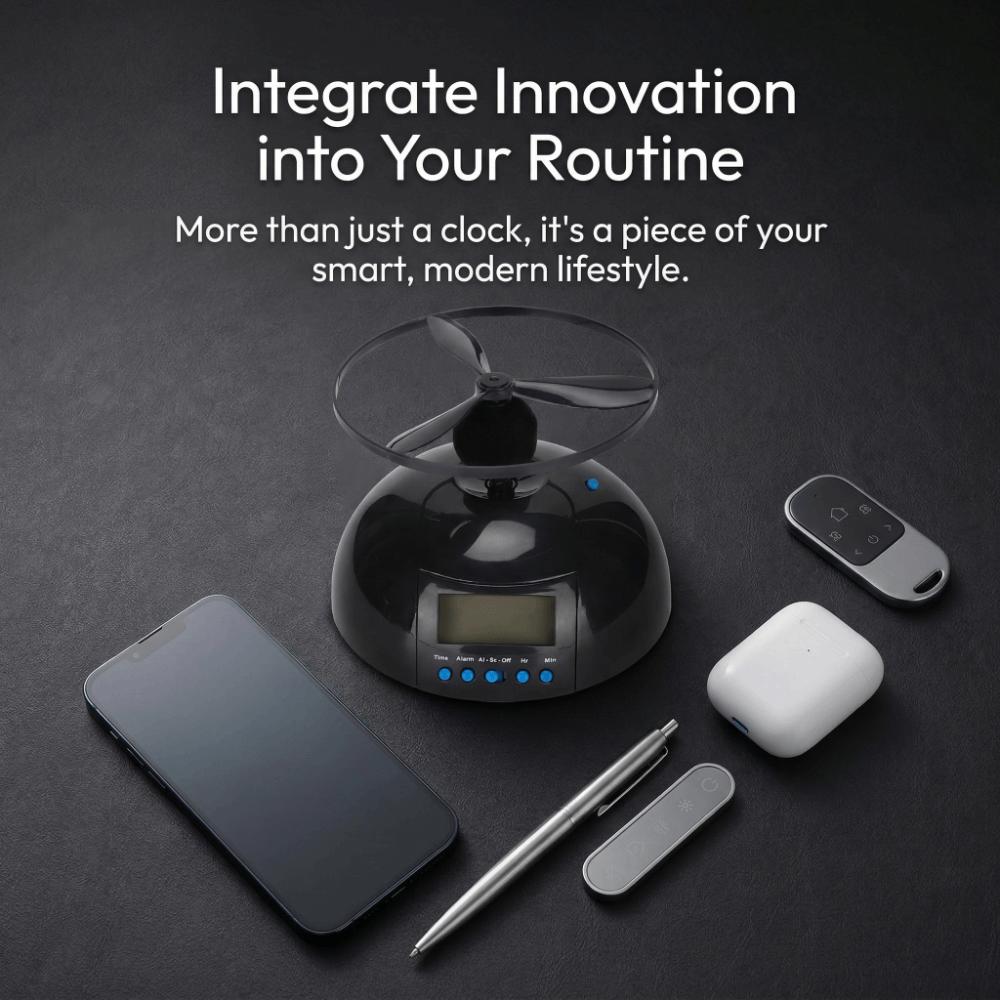 Wake Up Tool Alarm Clock Multipurpose Flying Alarm Clock Practical Gadget Moving Clock  Bedroom