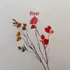 Simulated Autumn Leaves Branch: Green Plant Home Decor & Photography Display