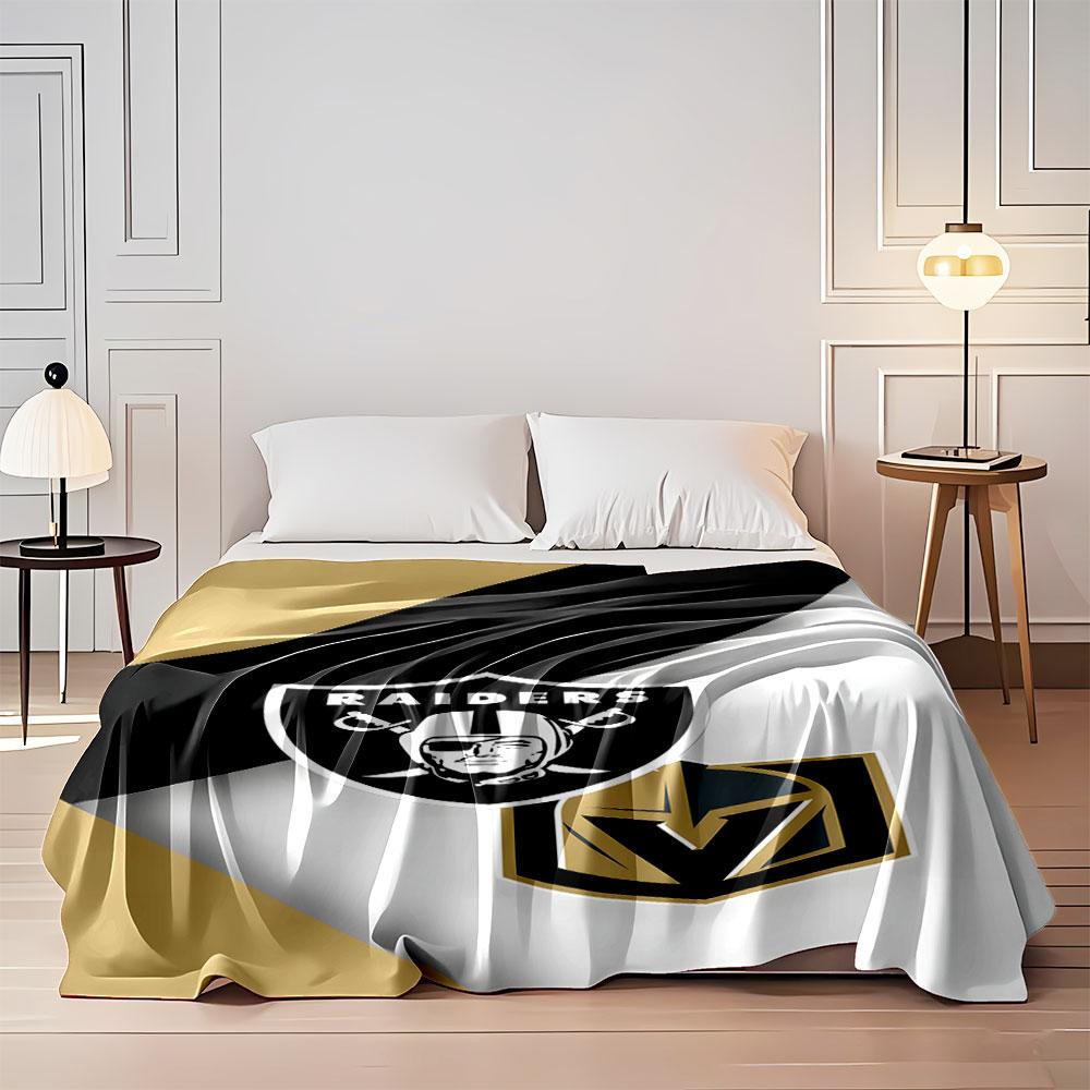 Raiders and Knights Logo Blanket print blanket soft and cozy perfect for the living room bed sofa or a nap,gift