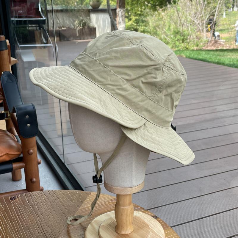 Two Brim Nylon Quick-drying Bucket Hat Women Summer Outdoor Travel Thin Breathable Sunshade Sunscreen Fishing Hat Men