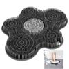 Silicone Foot Scrubber Exfoliating Shower Massage Scraper  Non-slip Wash Foot Pad Massage Shower Mat with Sucker Bathing Tool