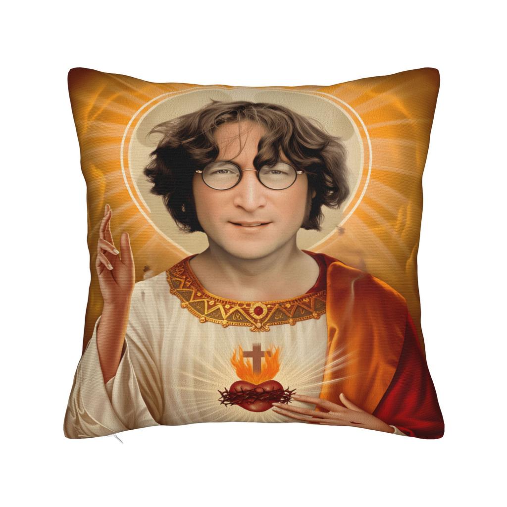 J-John Lennons Pillow Case  Morden Pillow Cover Square Pillowcases For Chair Sofa Home Decor