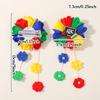 2pcs/set Rainbow Flower Tassel Hair Clips for Girls Back To School Barrettes Hairpins Cute Headwear Hair Accessories s