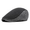 Winter Cotton Solid Warm Newsboy Caps Flat Cap Men And Women Painter Beret Hats 138