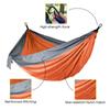 Camping Dvojitá houpací síť (jako celek) pro 2 osoby Přenosná venkovní houpací síť pro turistiku S batohem na zádech Cestování