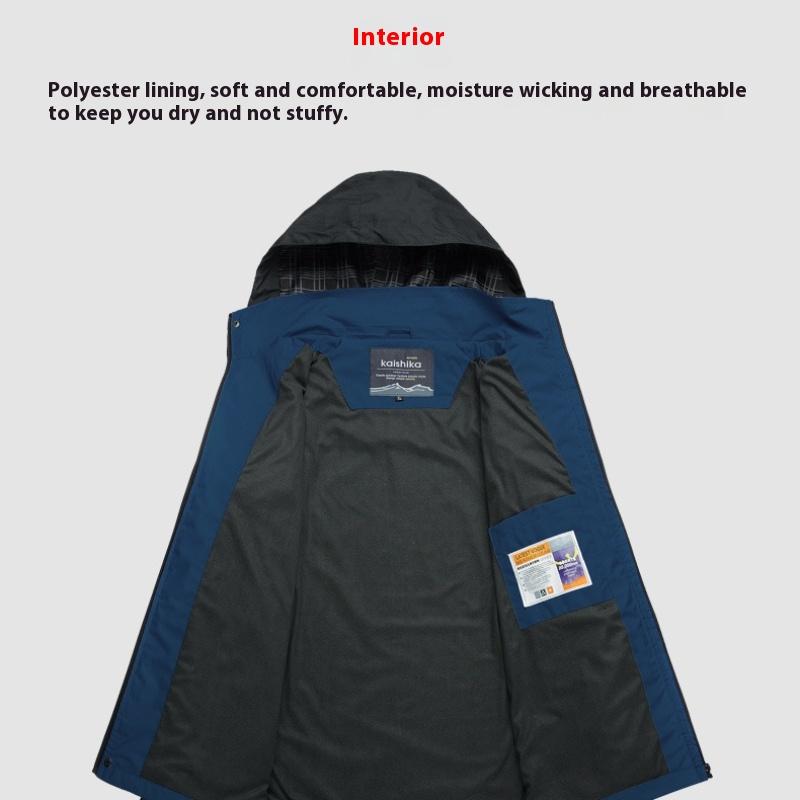 Damen Herren Outdoor Sport Kapuzenjacke Winddicht Wasserdicht Regenmantel Jacke Einlagig Dünn Angeljacke Outdoor Bergbekleidung