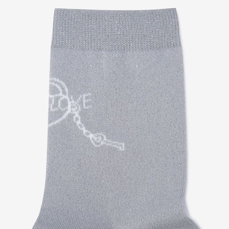 ZOOC Lauren Jung Graphic Metal Socks SI_Z254PHN719