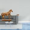 Horse Animal Figurine Sculpture Brass Statue Resin Engraved Collectable Creative Gift Feng Shui