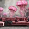 Wallpaper Jellyfish Sea Abstraction