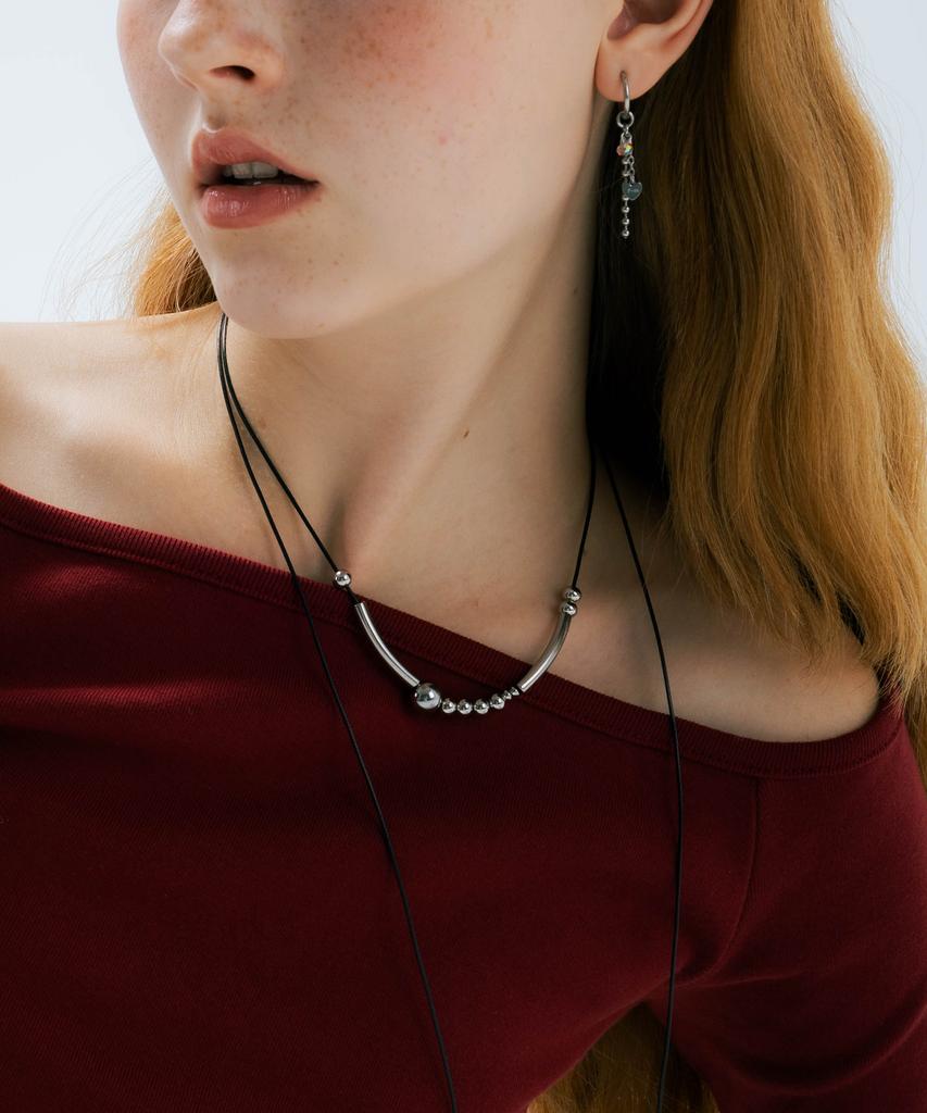 Pearly More Holiday Leather Necklace_Pm24N013Wt
