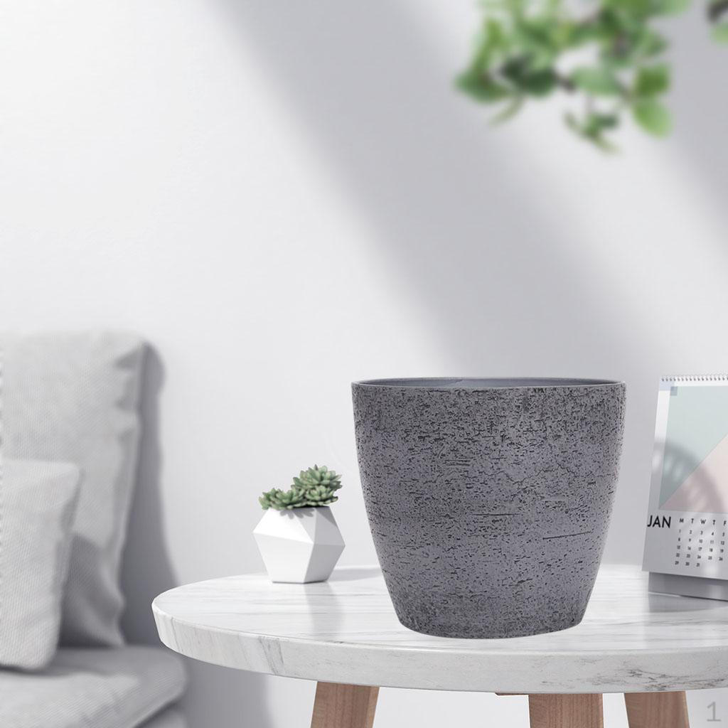 

Pot Anti Skid Centerpiece Creative ing Basket Vintage Nursery for Home Decoration Office темно-сірий колір